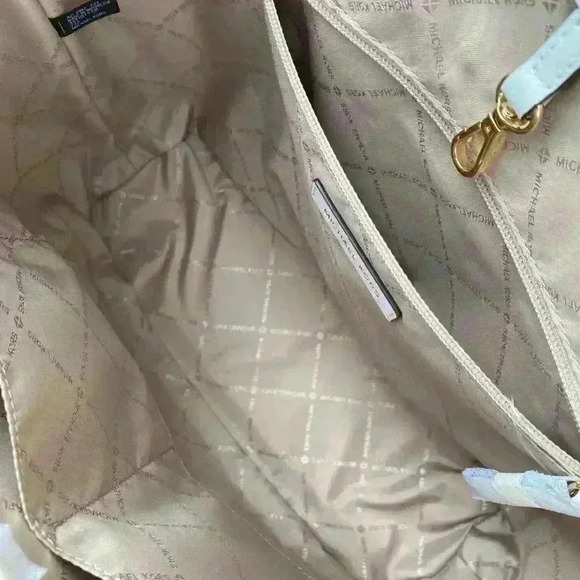 Michael Kors Carryall Tote MK Signature printed Purse Bag Buttercup Multi - Picture 7 of 10